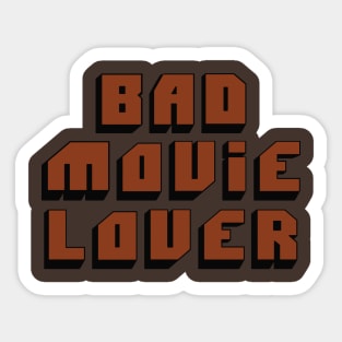 Bad Movie Lover V2 Sticker